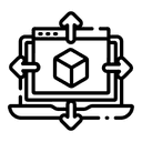 Icon illustrating AI development company Ombrulla building scalable AI architectures for growing needs.