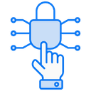  Icon showing AI people counting system enhancing secure access control.