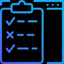 Icon for Evaluation & Testing of AI models.