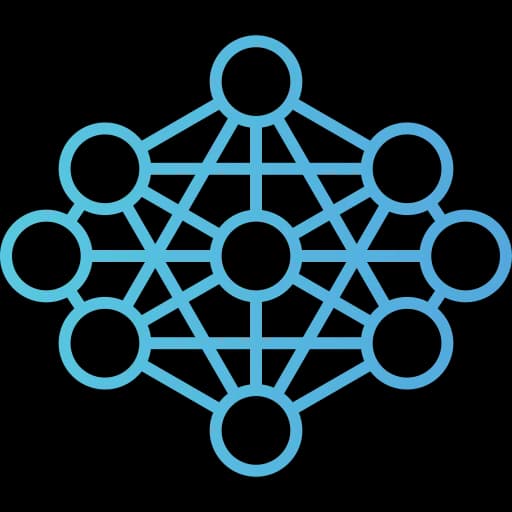 Icon for MLOps / LLMOps showing CI/CD workflows.