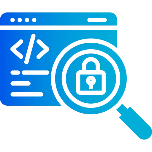 Icon for Vector/Retrieval (RAG) Infrastructure illustrating search and prompting.