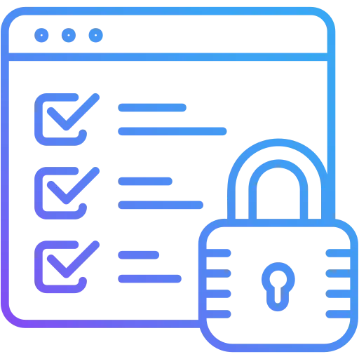 Icon for Security, Privacy & Compliance in AI.