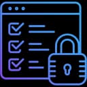 Icon for Security, Privacy & Compliance in AI.