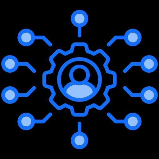 Digital skill matrix capturing employee competencies to support AI-based workforce analysis and decision-making.