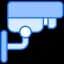 Icon illustrating AI people counting integrated smoothly with current CCTV systems.