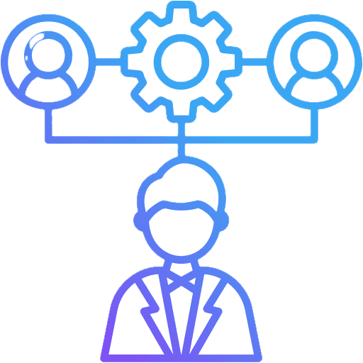 Illustration of coordinated AI agents in a graph or state-machine workflow managing skills, parallel tasks, retries, and timeouts.