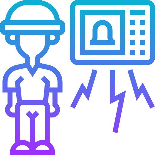 Worker monitoring icon
