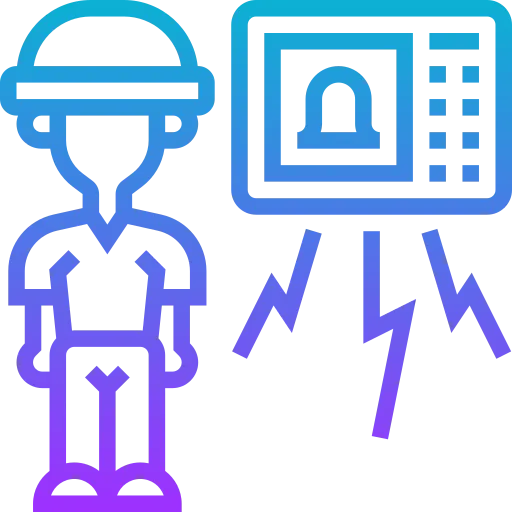 Worker monitoring icon