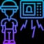 Worker monitoring icon