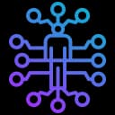 Icon illustrating the balance of AI intelligence and human expertise to deliver safe, ethical, and reliable outcomes.