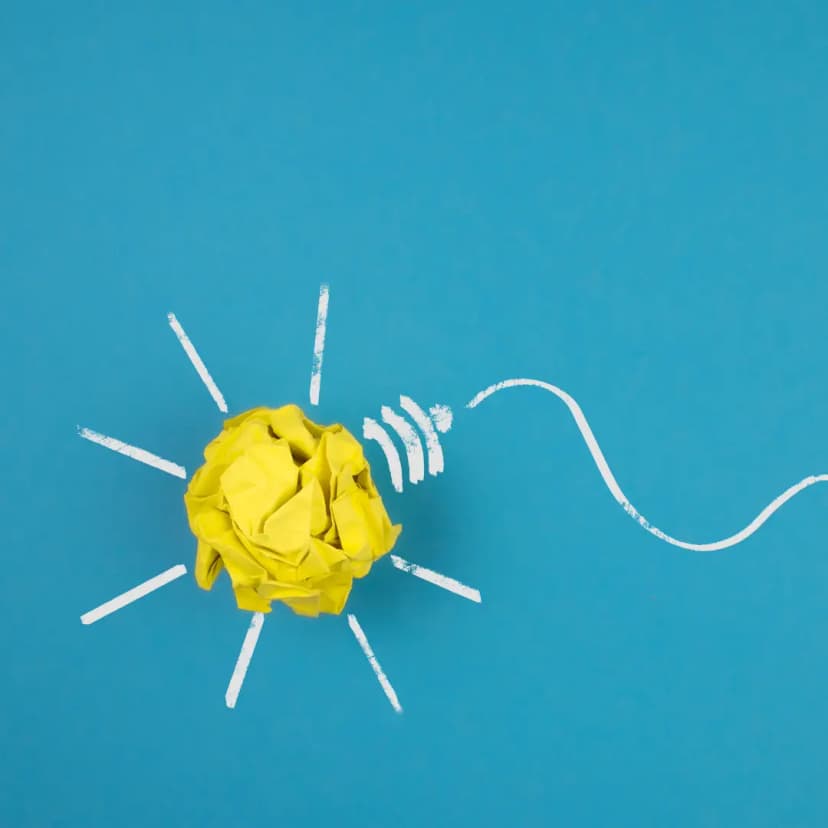 Creative graphic showing purposeful innovation with technology icons, business growth arrows, and KPI charts demonstrating shorter cycle times, cost efficiency, and new revenue streams.