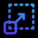 Icon symbolizing scalable AI solutions designed to adapt from pilot projects to enterprise-wide deployments, ensuring long-term organizational growth.