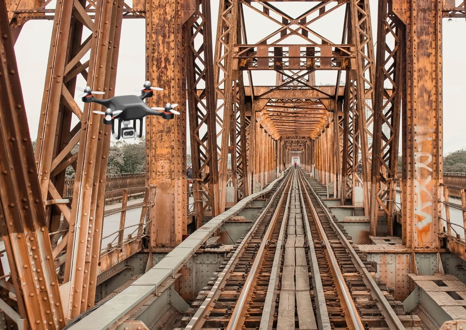 Power of drones and ai in infrastructure inspection