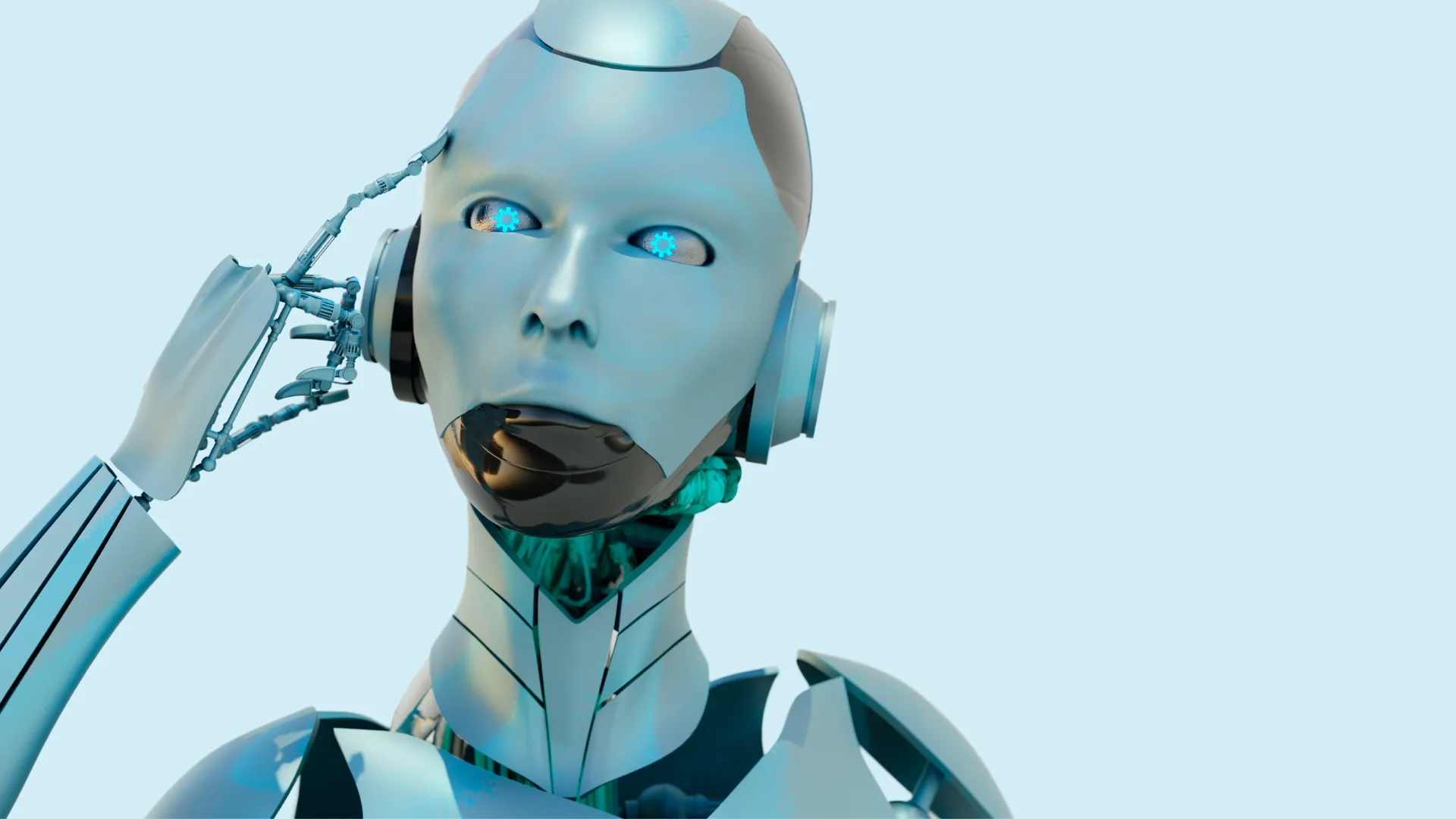 Futuristic autonomous AI agent visualization showcasing intelligent decision-making and adaptive learning capabilities in modern business applications