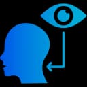 Icon illustrating the limitations of human vision in defect detection and quality control.