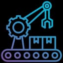 Custom AI optimizing production lines and automating quality checks in manufacturing.