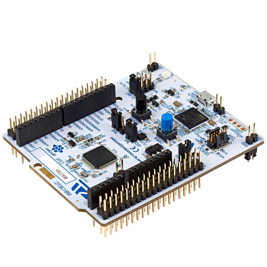 Image of an STM32 microcontroller board.