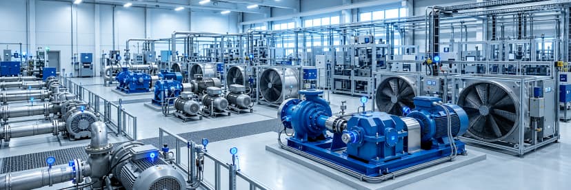 Compressors and rotating equipment monitored by PETRAN in an industrial plant