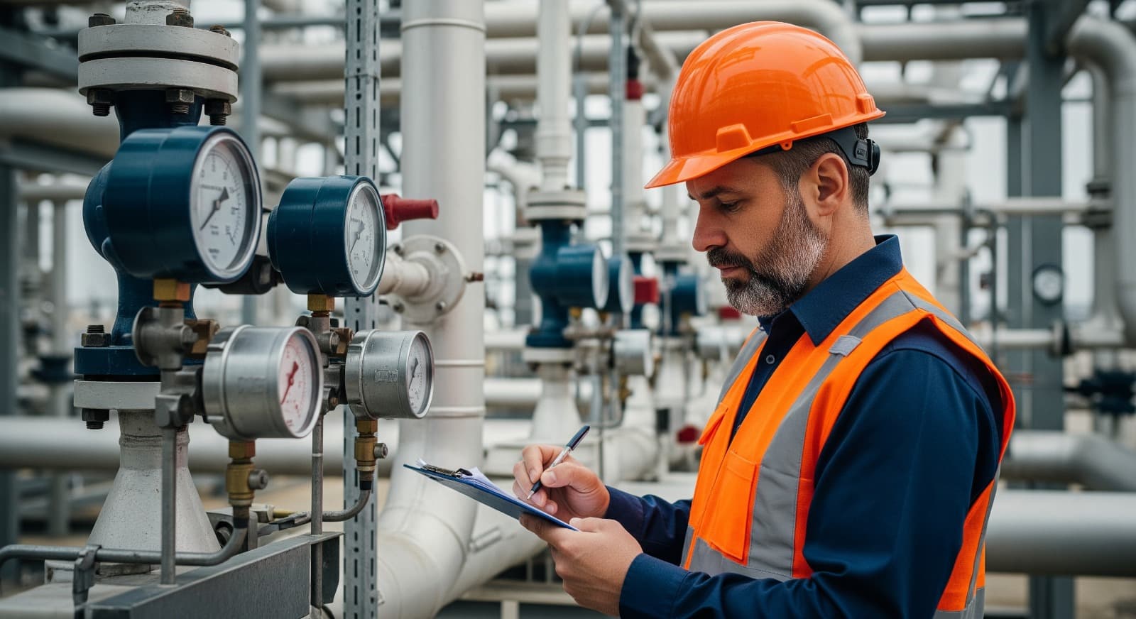 AI visual inspection enables inspectors to accurately monitor industrial gauges and ensure optimal system performance.