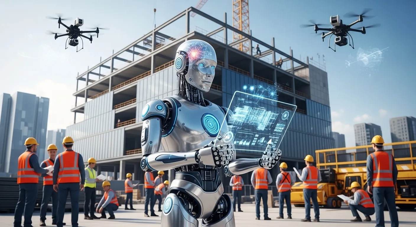 Agentic AI solution autonomously optimizing construction planning, logistics, operations, and decision-making with adaptive intelligence