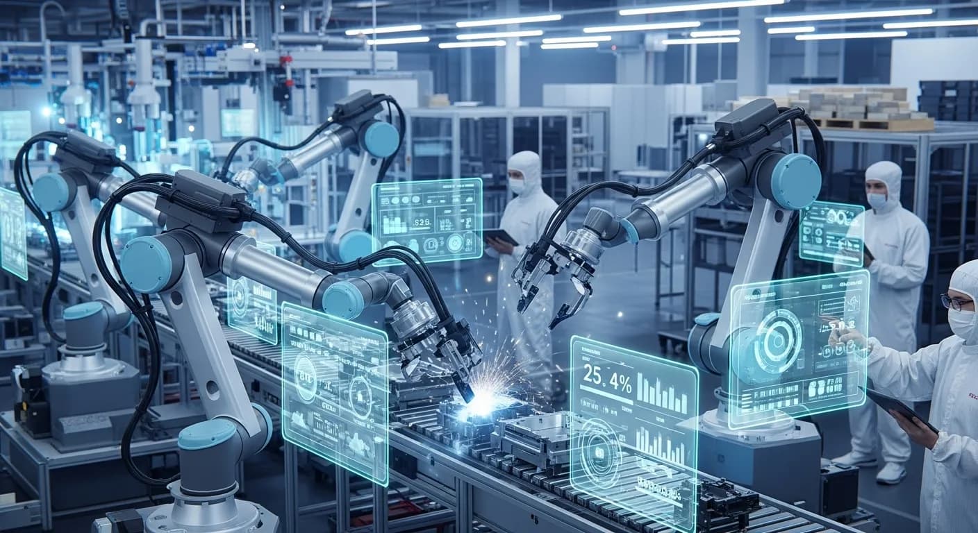 Agentic AI optimizing production, logistics, and operations through adaptive decision-making in manufacturing
