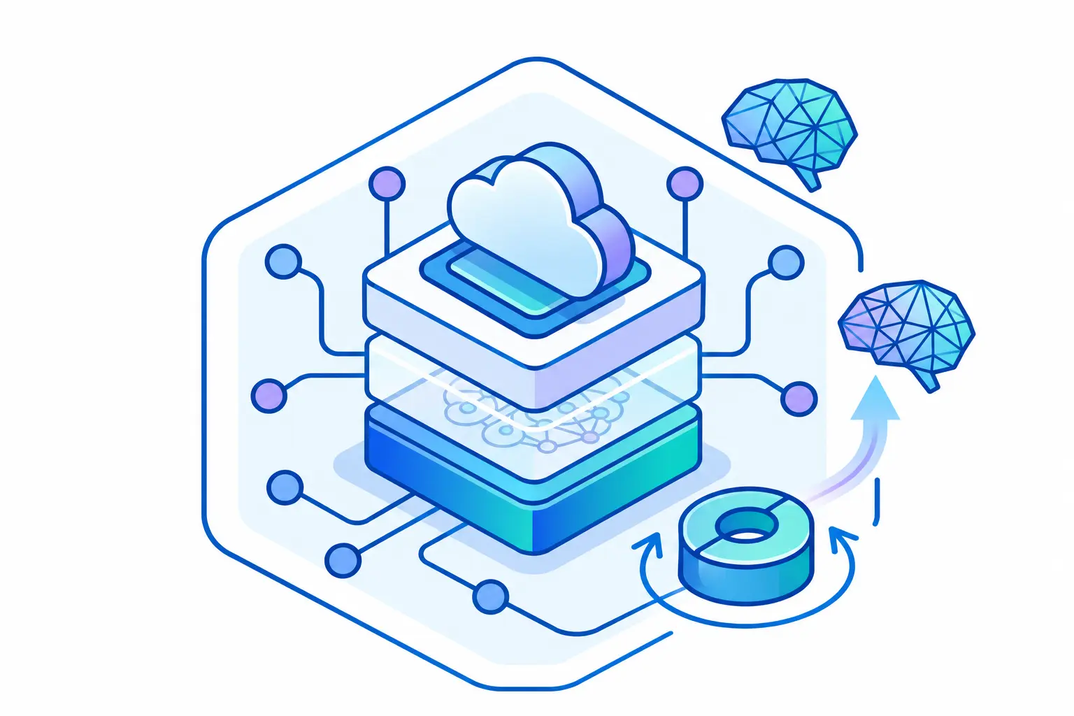 SaaS secure cloud deployment representing fully managed cloud infrastructure on Azure, AWS, or GCP.