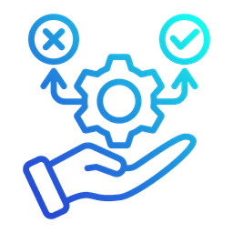 Icon of data-driven decision-making, highlighting AI visual inspection providing analytics for better insights and informed choices.
