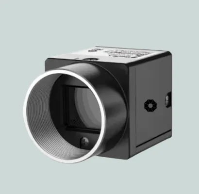 Mounted cameras, equipped with AI visual inspection, capture images or videos of the manufacturing line at strategic points for inspection.