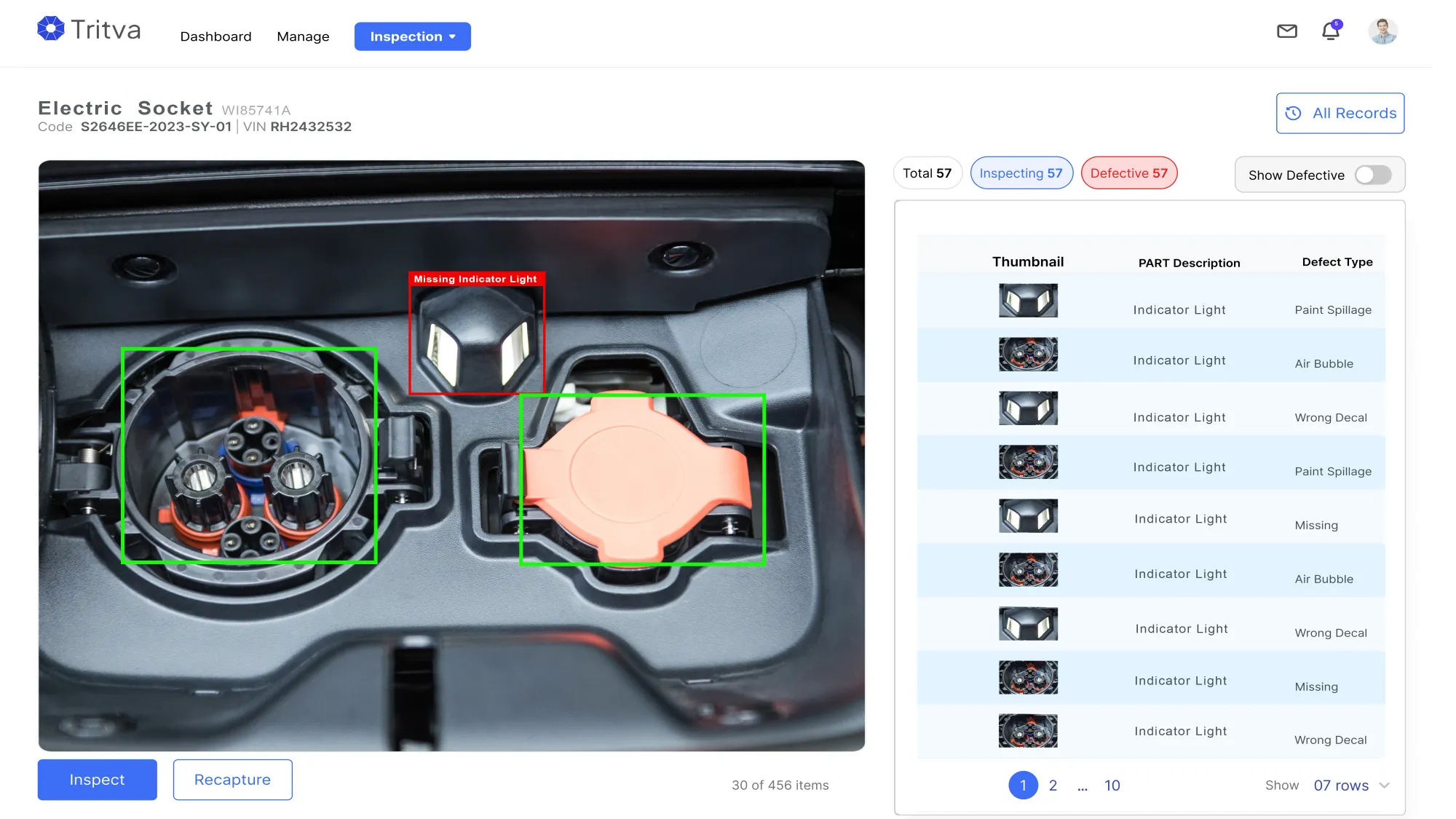 Apply the trained AI model to analyze new data in real-time, instantly detecting defects and anomalies.