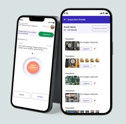  Capture asset images, schedule inspections, report incidents instantly, and take immediate actions using the mobile app.