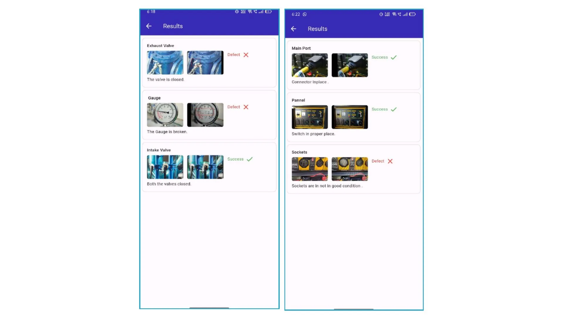 Mobile AI Inspection: Review AI-generated insights and visual annotations for detailed analysis.
