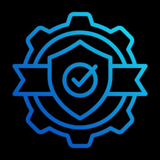 Icon showing assurance, governance, and compliance aligned with ISO 55000 and ISA/IEC standards.