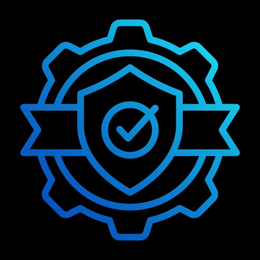 Icon showing assurance, governance, and compliance aligned with ISO 55000 and ISA/IEC standards.