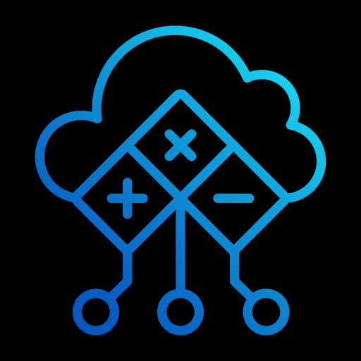 Icon of Cloud-scale AI analyzing fleet data to detect degradation, predict failures, and forecast remaining useful life.