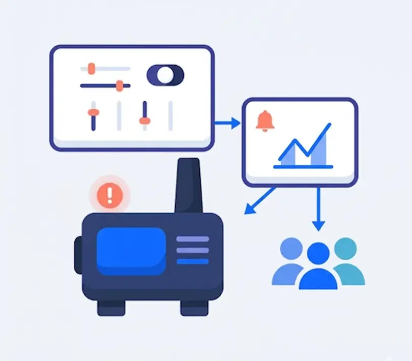 Engineer inspecting corroded pipe on-site, highlighting real-world anomalies detected through visual and sensor-based inspection.