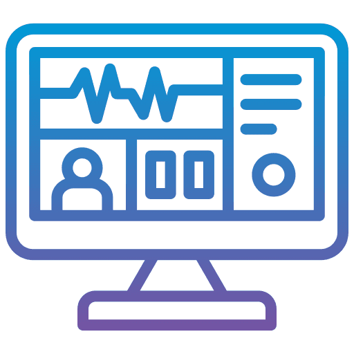 Condition monitoring dashboard showing dynamic health scores, trends, and anomaly indicators to identify potential equipment issues early.