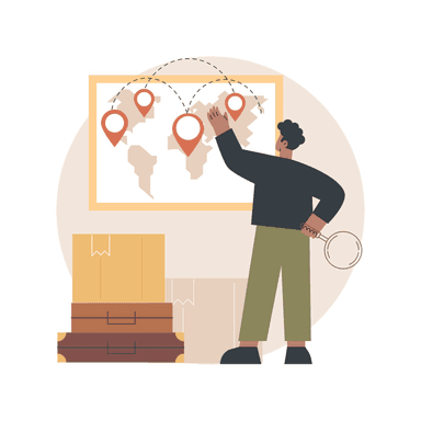 Image of real-time worker location tracking interface showing UWB indoor positioning and GPS outdoor monitoring with motion and no-motion status indicators