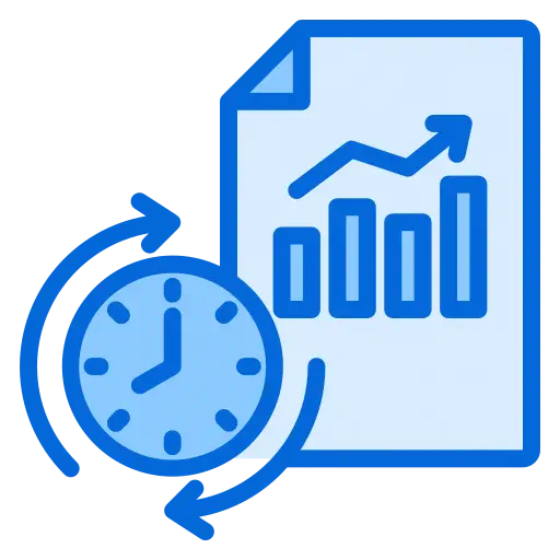 Analysis of real-time employee task data to measure productivity, efficiency, and task success rates.