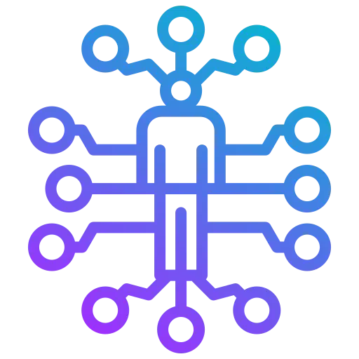Icon illustrating the balance of AI intelligence and human expertise to deliver safe, ethical, and reliable outcomes.