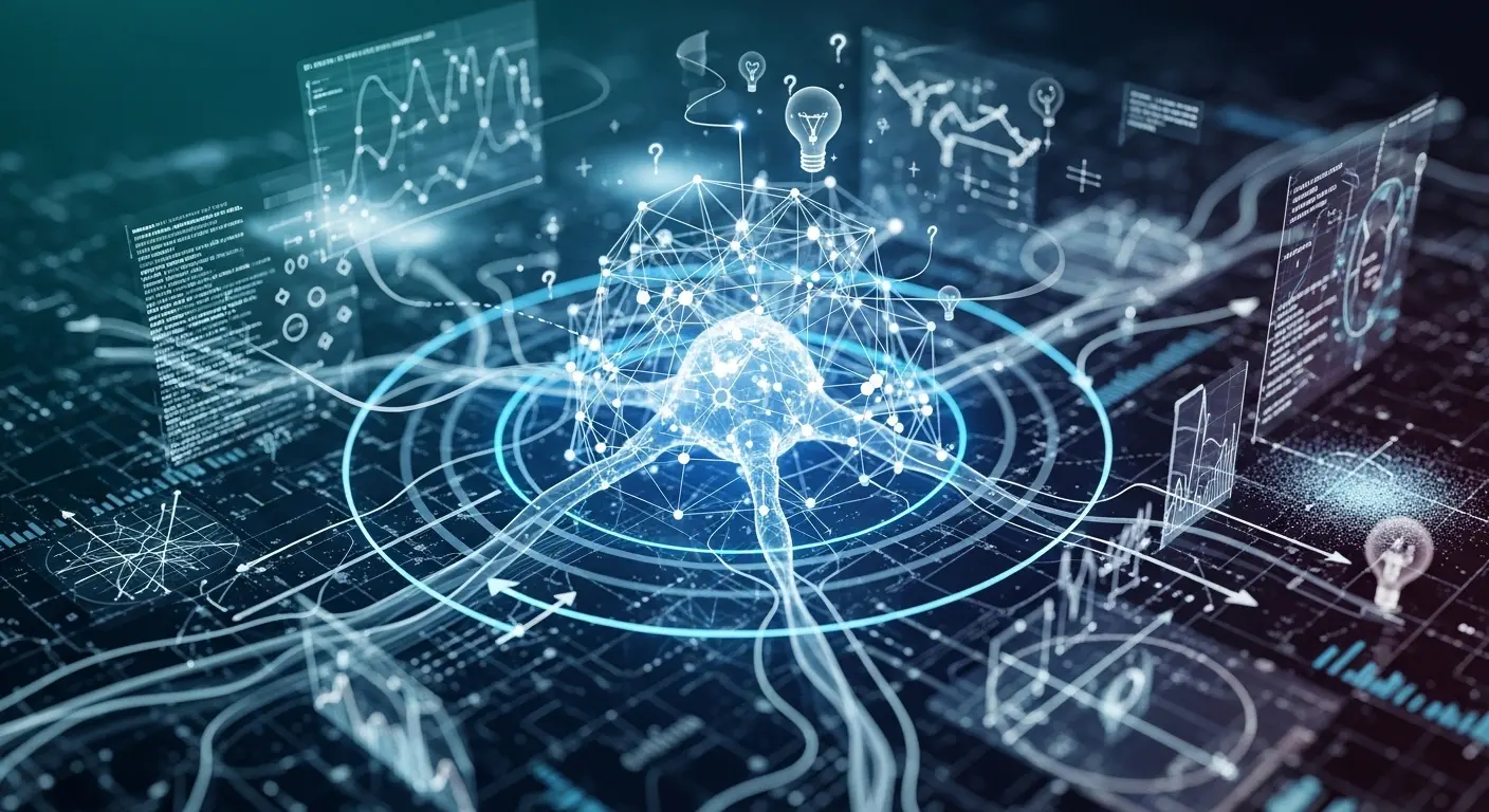 Illustration of AI-powered large language models enabling the future of communication.