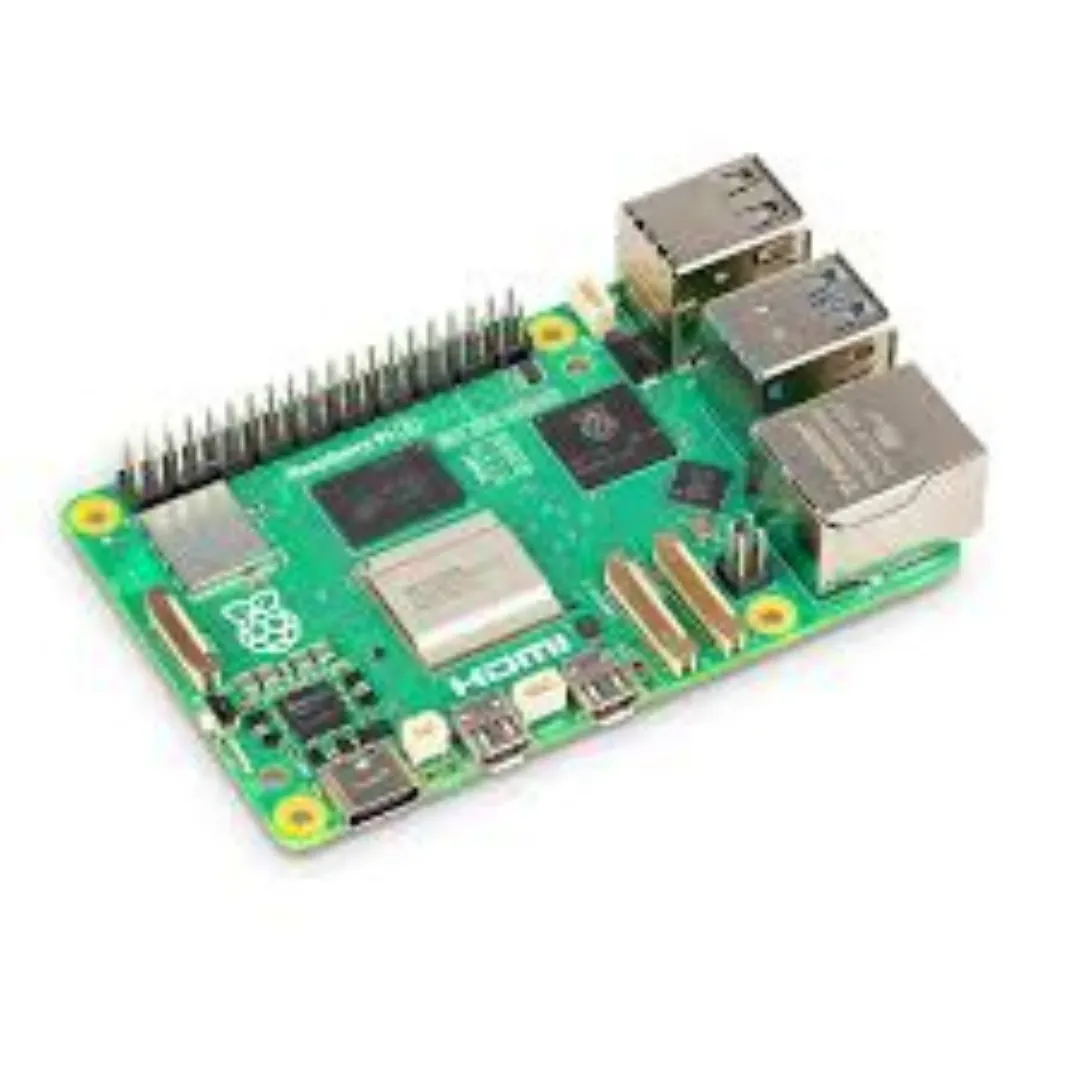 Raspberry Pi single-board computer featuring ARM processor for advanced IoT projects requiring full Linux operating system and edge computing capabilities