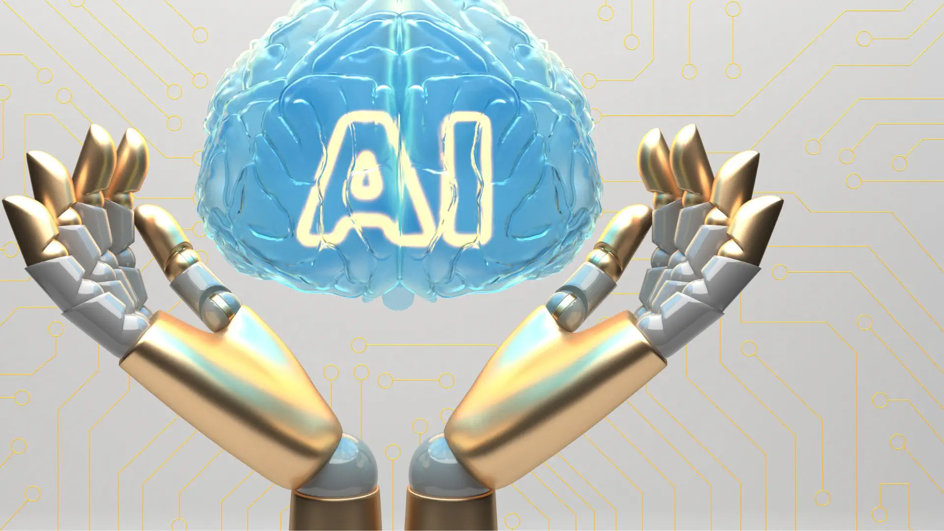 AI trends for 2025 shaping innovation with futuristic technology and digital transformation concepts