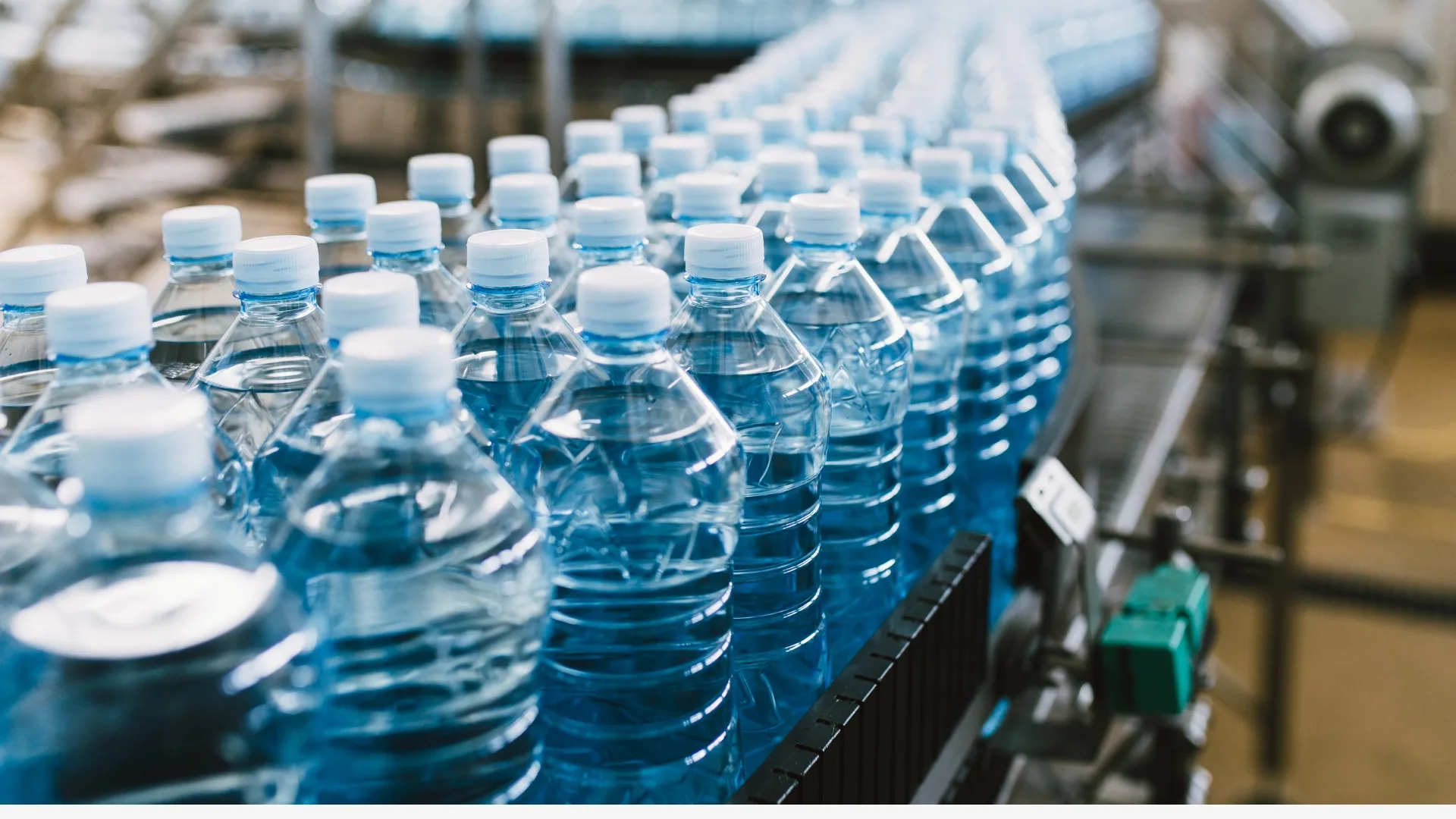 AI defect detection on bottling and packaging lines identifying cracked bottles, wrong caps, underfilled products, and misaligned labels