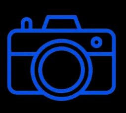 Icon representing image capture with industrial cameras.