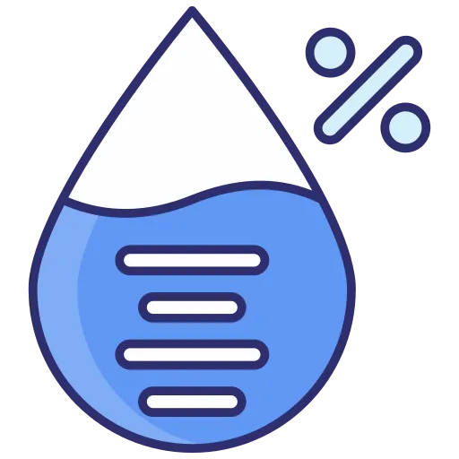 Humidity sensor icon for environmental monitoring in industrial asset management