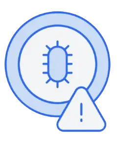 Icon representing automated defect detection and classification.