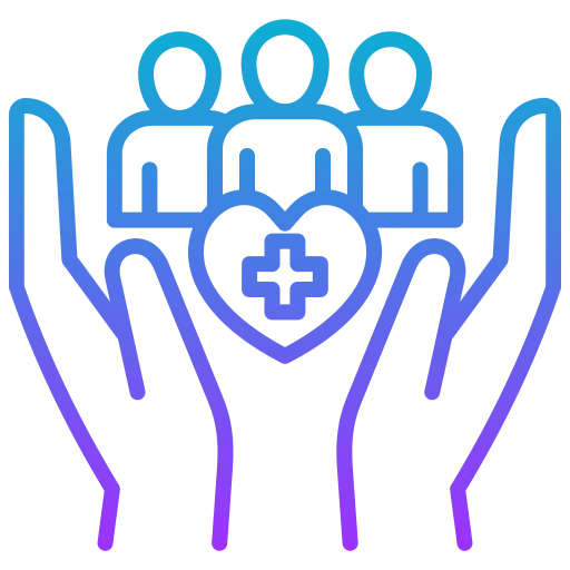 Healthcare industry icon representing AI-powered diagnostic tools improving patient outcomes, reducing diagnostic time, and enhancing operational efficiency with measurable ROI