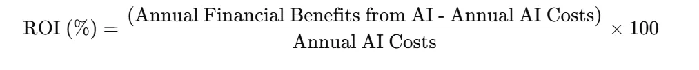 Simple ROI Formula for AI Projects