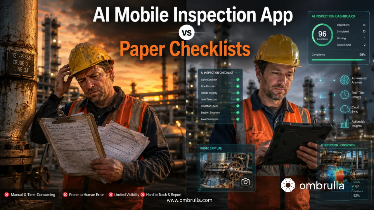 AI mobile inspection app vs paper checklists comparison for industrial field teams