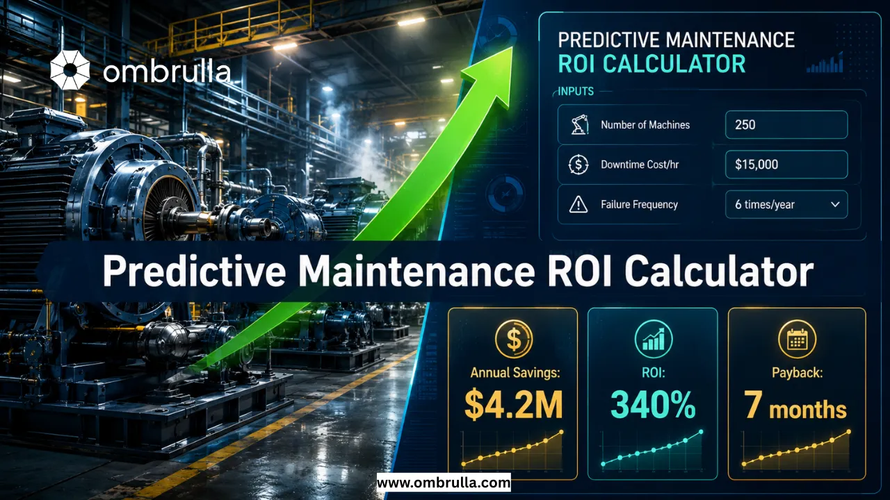 Industrial PdM ROI calculation framework and financial modeling